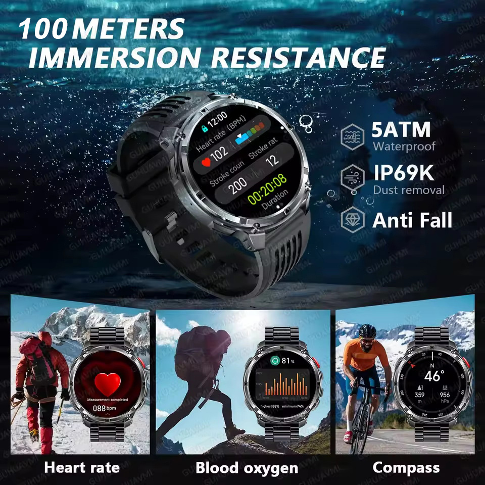 T-REX 3 Military Smartwatch Me - Altimeter Compass Watch recension och pris
