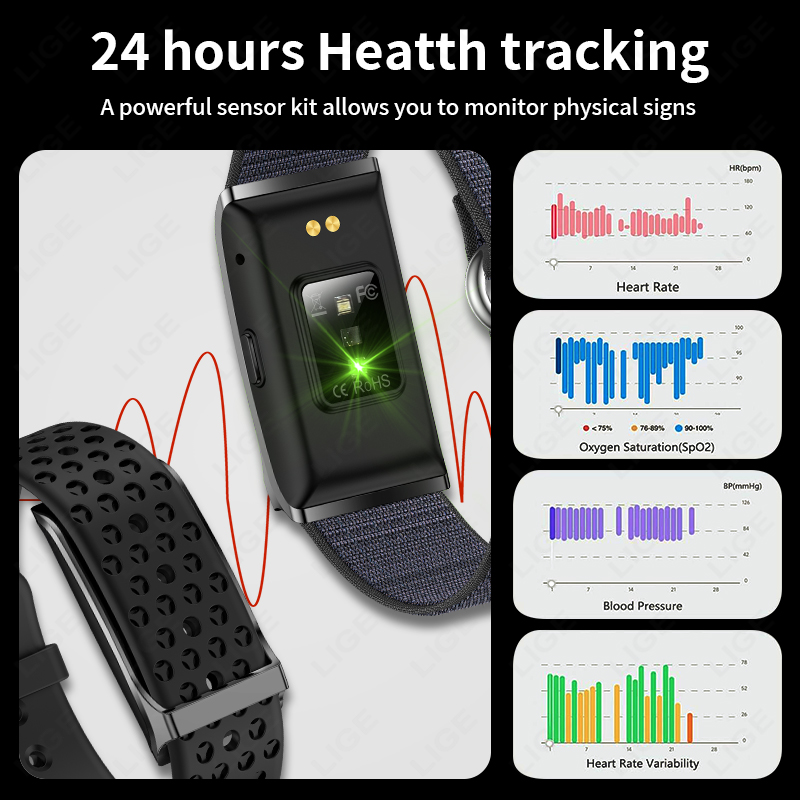 LIGE Smart Watch Heart Rate Bl - Smartwatch Watches Price recension och pris